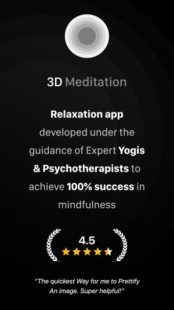 3D Meditation Breathe Exercise