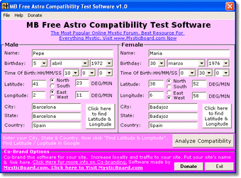 MB Free Astro Compatibility Test Software