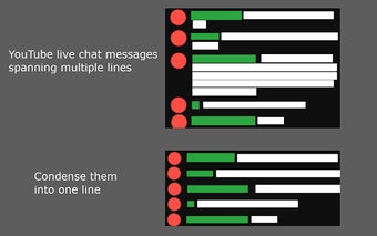 Force Single Line for YouTube Live Chat