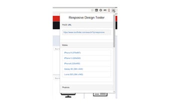 Responsive design tester