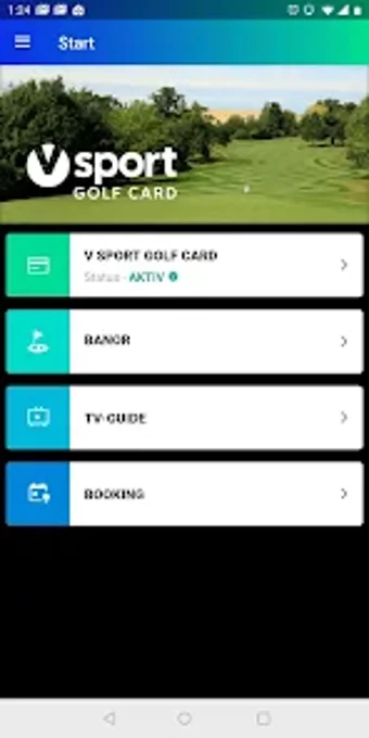 V sport golf card