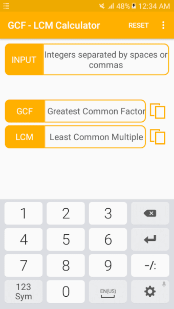 GCF - LCM Calculator