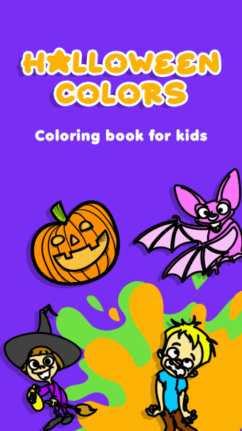 Halloween kids coloring book 3