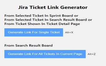 Jira Ticket Link Generator - Cloud Edition