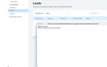 Leads downloader for Wix Marketplace