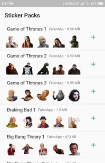 Tv Series Stickers for Whatsapp - WAStickerApps