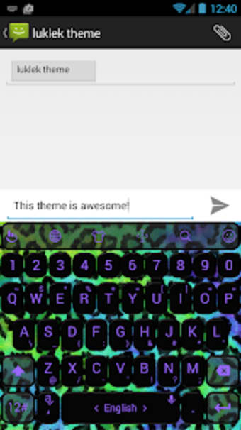 Keyboard Theme Leopard Neon