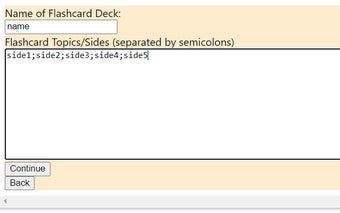 Multi-sided Flashcards