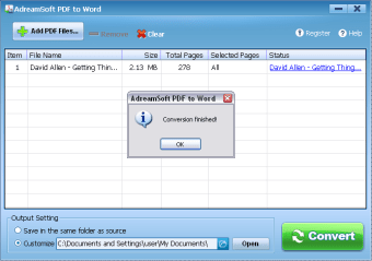 Adreamsoft PDF to Word Converter