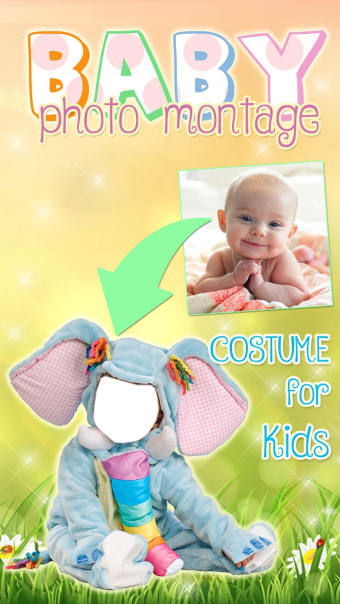 Cute Baby Photo Montage