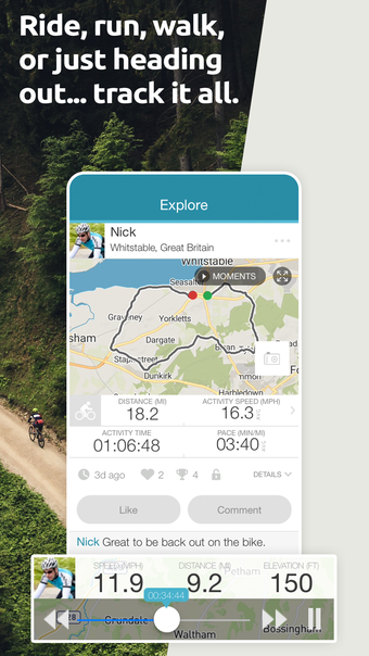 Map My Tracks: run tracker