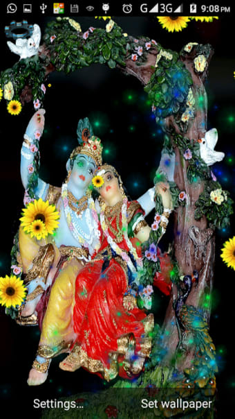 Radha Krishna Live HD 3D Wallpaper