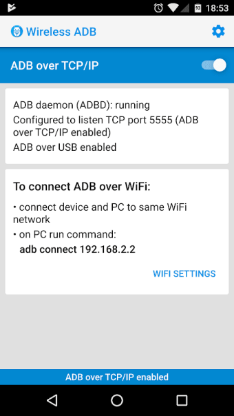 Wireless ADB: ADB over TCP/IP