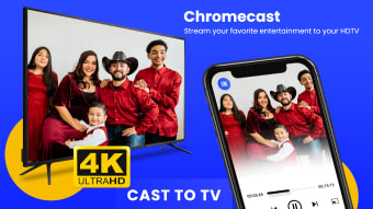 Cast to TV Chromecast  Roku