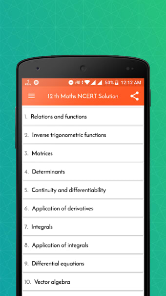 Class 12 Maths NCERT Solution Offline