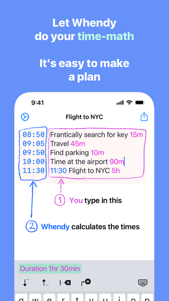 Whendy - Smooth Time Planner