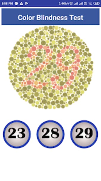 Color Blindness Test - Ishihar