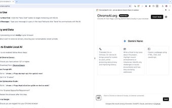 Chrome built-in AI - pin on-device Gemini Nano in sidebar