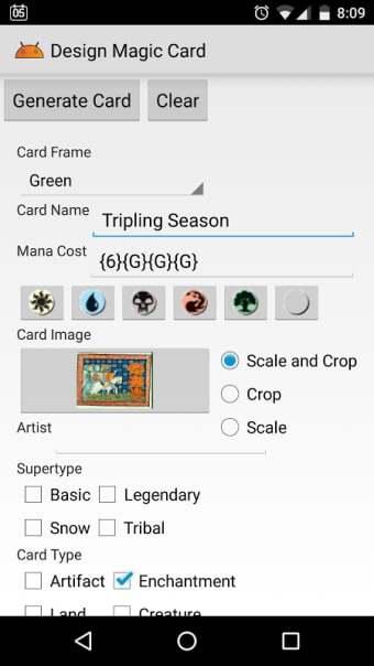 Magic Card Designer