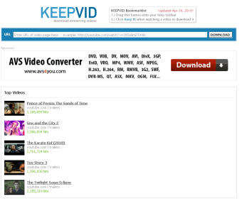 keepvid free youtube downloader