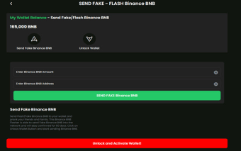 Send Fake/Flash Binance BNB