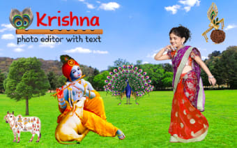 Krishna Photo Editor with Text
