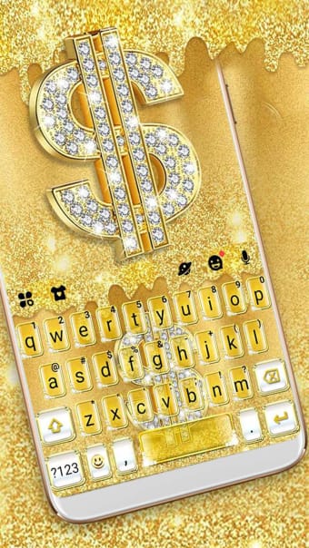 Golden Dollar Drops Keyboard T