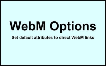 WebM Options (Premium)