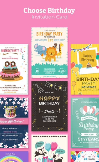 Birthday Invitation Maker : Invitation Card Maker