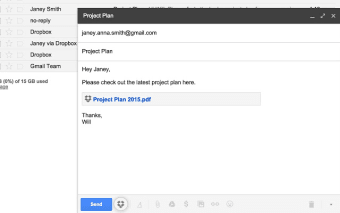 Dropbox for Gmail - Chrome Extension