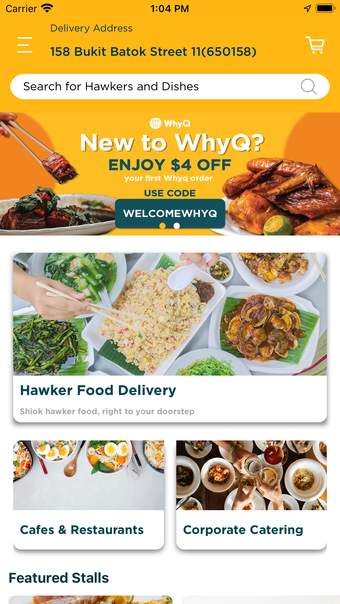 WhyQ Shiok Hawker Delivery