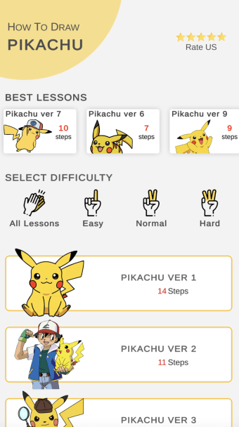 How to draw Pika step by step