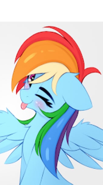 Cute Rainbow Horse HD Wallpape