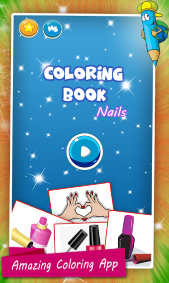 Nail Drawing Book Fashion Coloring Pages