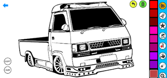 Pickup Car Coloring book