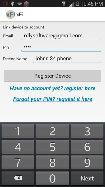 Find My Phone, xfi Endpoint