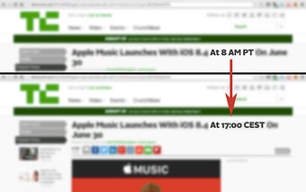 Local Time - Automatic Time Zone Converter