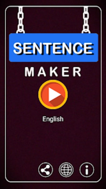 Sentence Maker - A Word Game