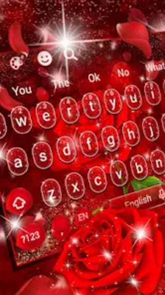Romantic Red Rose Keyboard