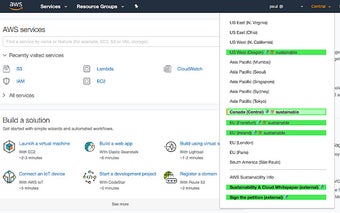 Cloud Sustainability Console