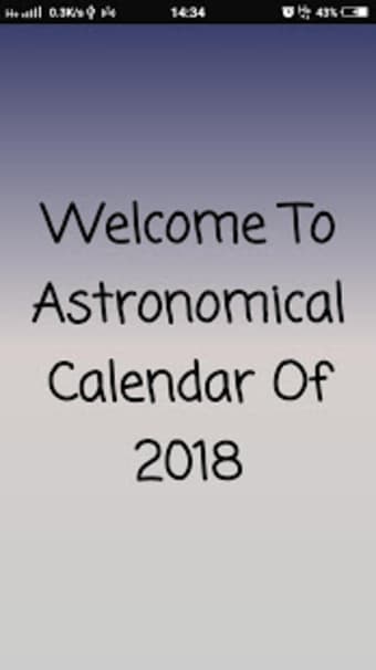 Astronomy Calendar For 2018