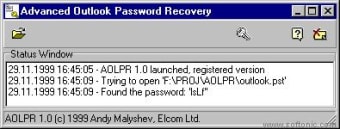 Advanced Outlook Password Recovery