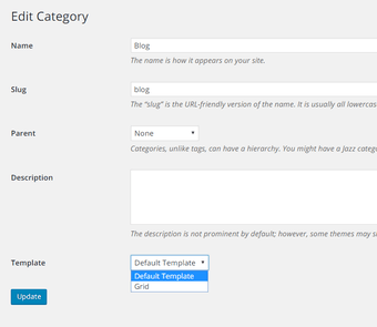 Custom Category Templates