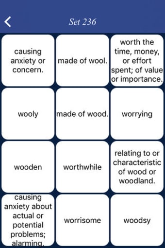 English Common Adjectives - quiz flashcard and game