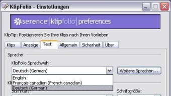 Deutsches Sprachpaket für Klipfolio