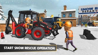 Snow Plow Truck Excavator Game