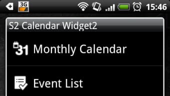 S2 Calendar Widget 2