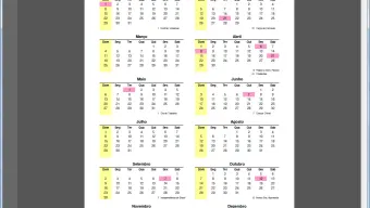 Calendário de 2012