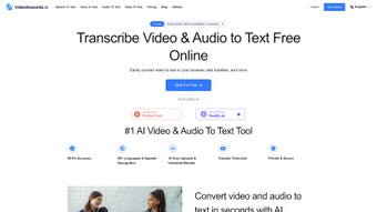 Videotowords AI