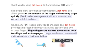 pdf-notes for iPhone